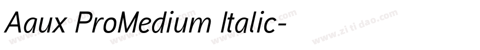 Aaux ProMedium Italic字体转换